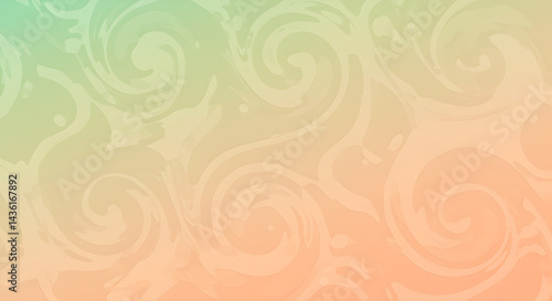 Elegant Swirls In Pastel Hues Create An Artistic Gradient Background