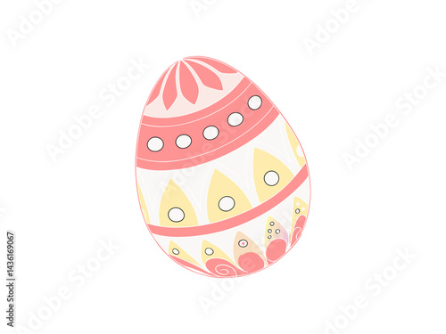 Obraz na płótnie This charming image shows a stylized Easter egg arrangement.