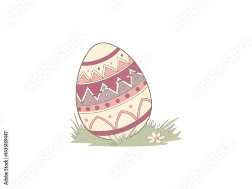 Obraz na płótnie Hand-painted Easter eggs with floral designs - springtime holiday images for Easter celebrations and decorations