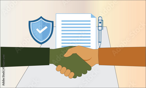 Secure Business Agreement - Trustworthy Handshake Deal with Legal Assurance