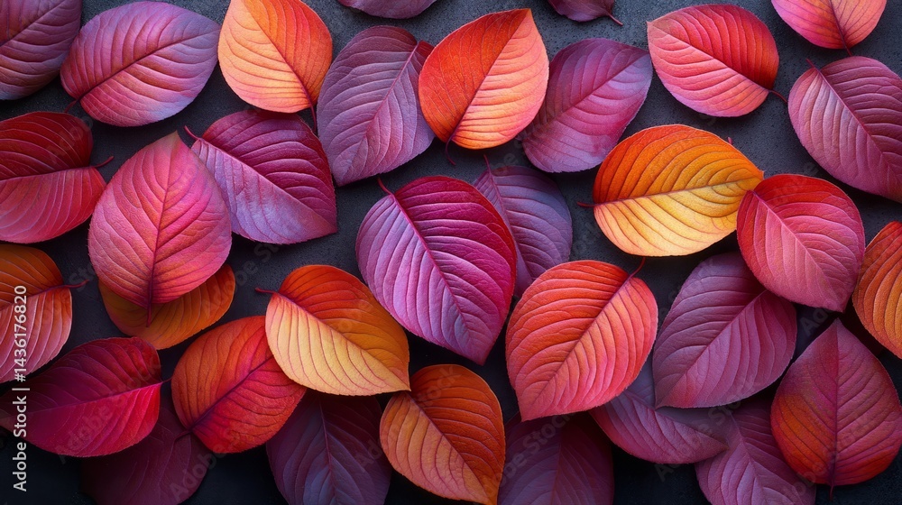 Autumnal Symphony: A captivating display of vibrantly colored leaves, each a testament to nature's artistry, creating a harmonious mosaic of fall hues. Autumnal Symphony: A captivating display of vibrantly colored leaves, each a testament to nature's artistry, creating a harmonious mosaic of fall hues.