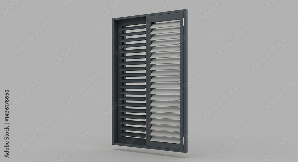 Modern Sliding Louvered Shutters And Ventilation Panel For Building Facades Modern Sliding Louvered Shutters And Ventilation Panel For Building Facades