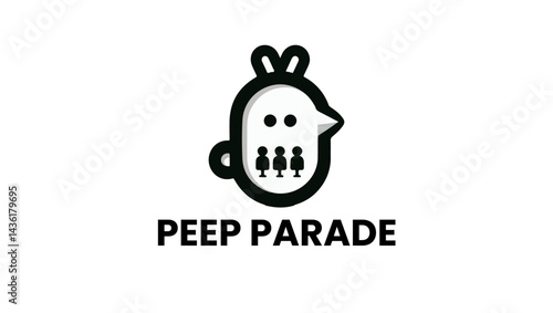 peep parade logo vector Easter