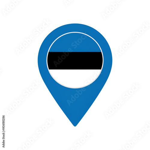 Estonia flag pin icon on pointer, national symbol of country, map location marker, travel Free Download Estonia flag pin icon on pointer, national symbol of country, map location marker, travel - GFXLoad