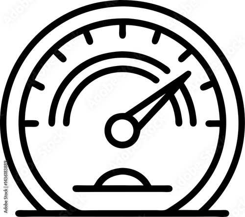 Speed, vector logo racing event, with the main elements of the modification speedometer