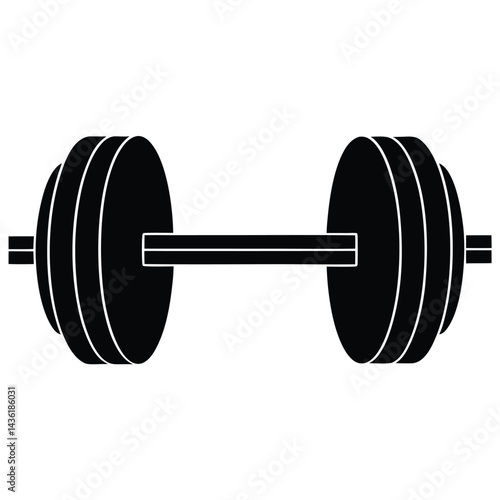 dumbbell isolated on white