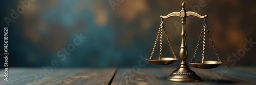 Balanced scales of justice symbolizing fairness and equality, legal, justice