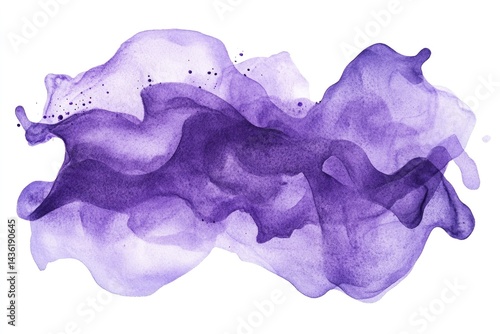 Abstract purple watercolor splash