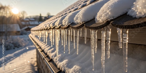 Golden Hour Icicles Winter ...