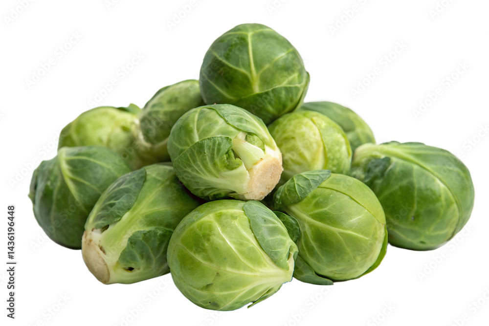 Brussels Sprouts Isolated on Transparent Background Brussels Sprouts Isolated on Transparent Background