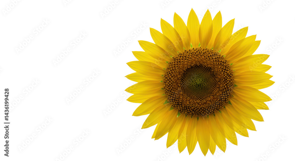 Radiant sunflower against a stark backdrop Radiant sunflower against a stark backdrop