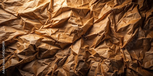 Wallpaper Mural Abstract Textured Brown Crumpled Paper Background, Ideal for Design Projects and Artistic Applications Torontodigital.ca