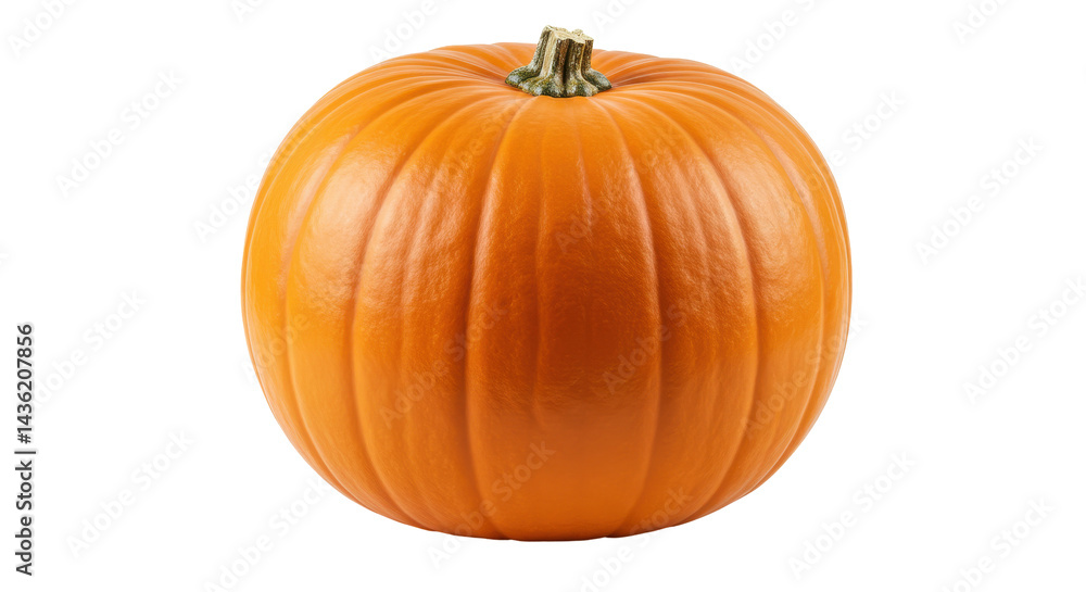 Obraz premium Radiant pumpkin Gleaming orange orb against a stark black abyss