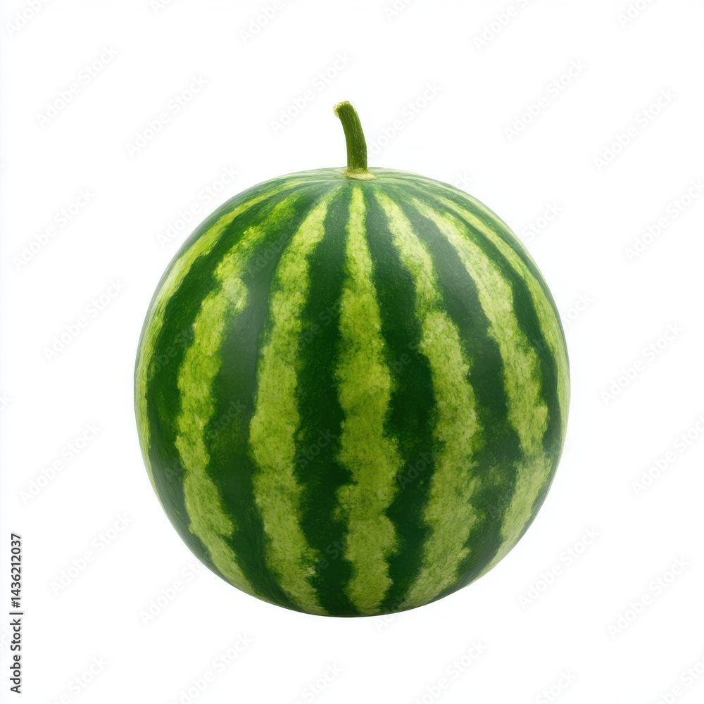 Whole watermelon, fresh, isolated on white background Whole watermelon, fresh, isolated on white background