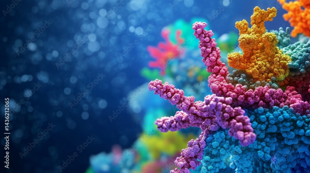 Vibrant Coral Reef Teeming With Life and Color in Underwater Wonderland