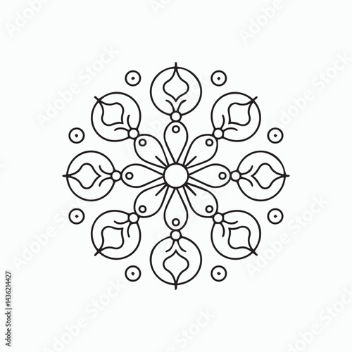 Fun Decorative Mandala for Book Art
