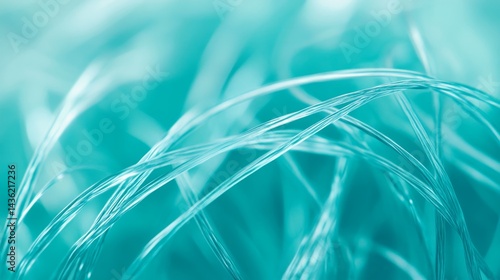 Exploring the Elegance of Turquoise Microtubules in a Captivating Abstract Formation