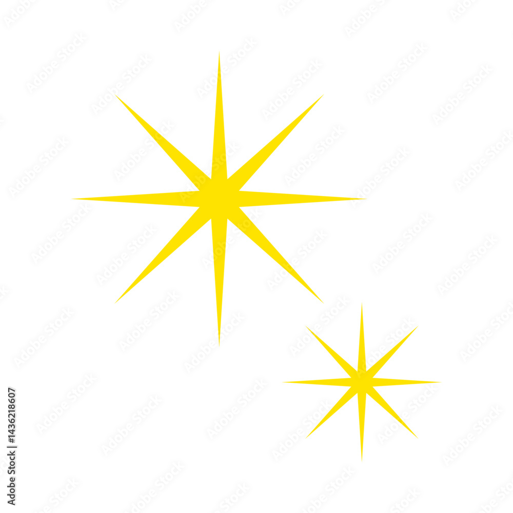 連なる輝きのベクターイラスト:ミニマルな光 - Twin Sparkle Vector Illustration: Minimal Light 連なる輝きのベクターイラスト:ミニマルな光 - Twin Sparkle Vector Illustration: Minimal Light