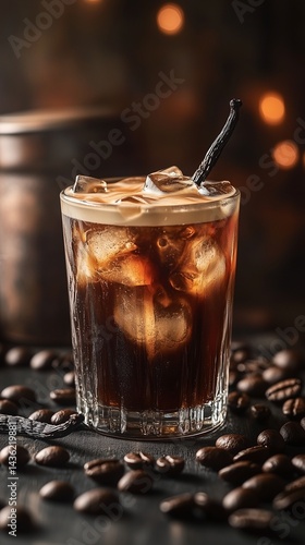 Vanilla Swirl Cold Brew Coffee with Whipped Cream