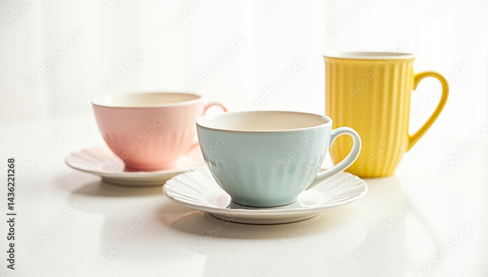 eco tableware made of paper on a white background eco tableware made of paper on a white background