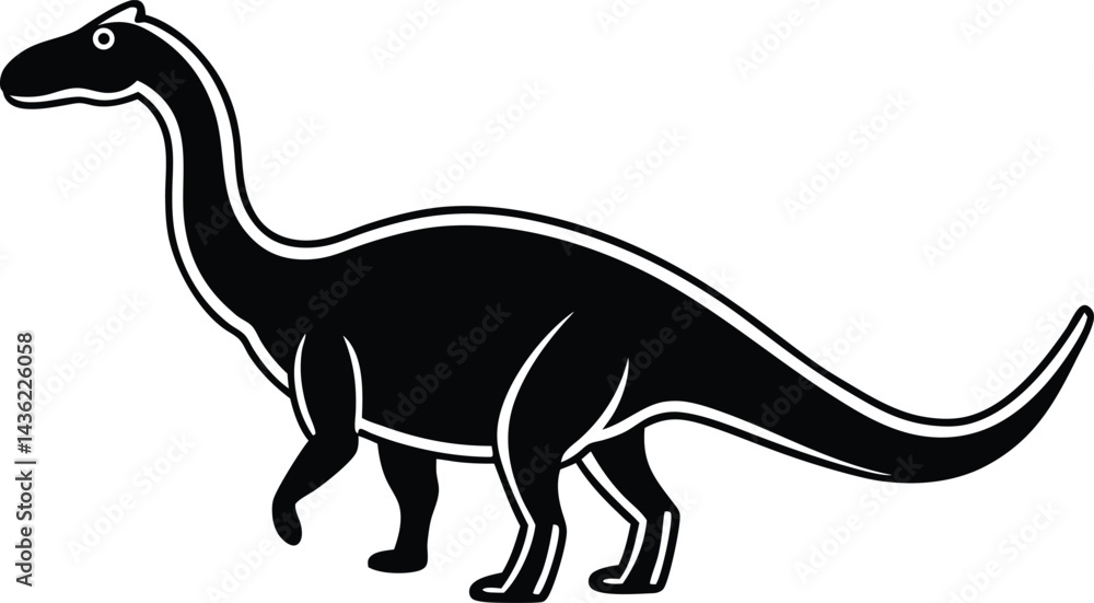 Fototapeta premium Tyrannosaurus dinosaur vector illustration
