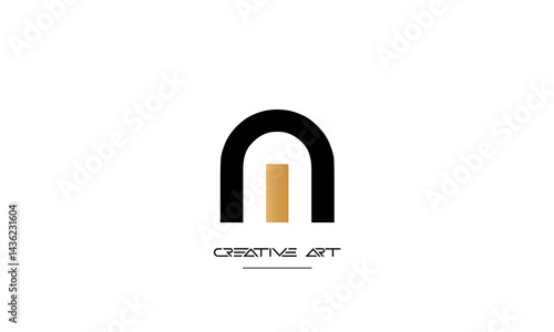 MN, NM, M, N abstract letters logo monogram