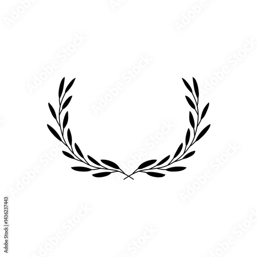 Laurel wreath icon vector illustration