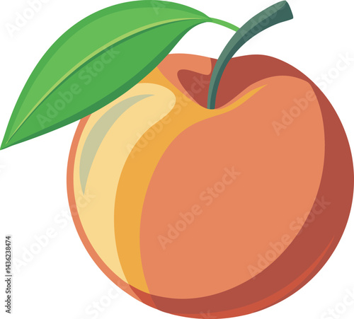 A vibrant vector art illustration of mamoncillo and nectarine fruits, showcasing colorful, detailed textures and fresh tropical appeal, perfect for designs.