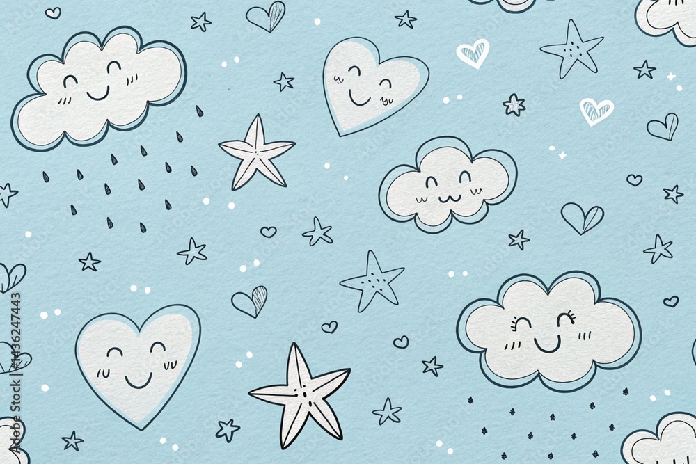 Retro Doodles background and ornament Retro Doodles background and ornament