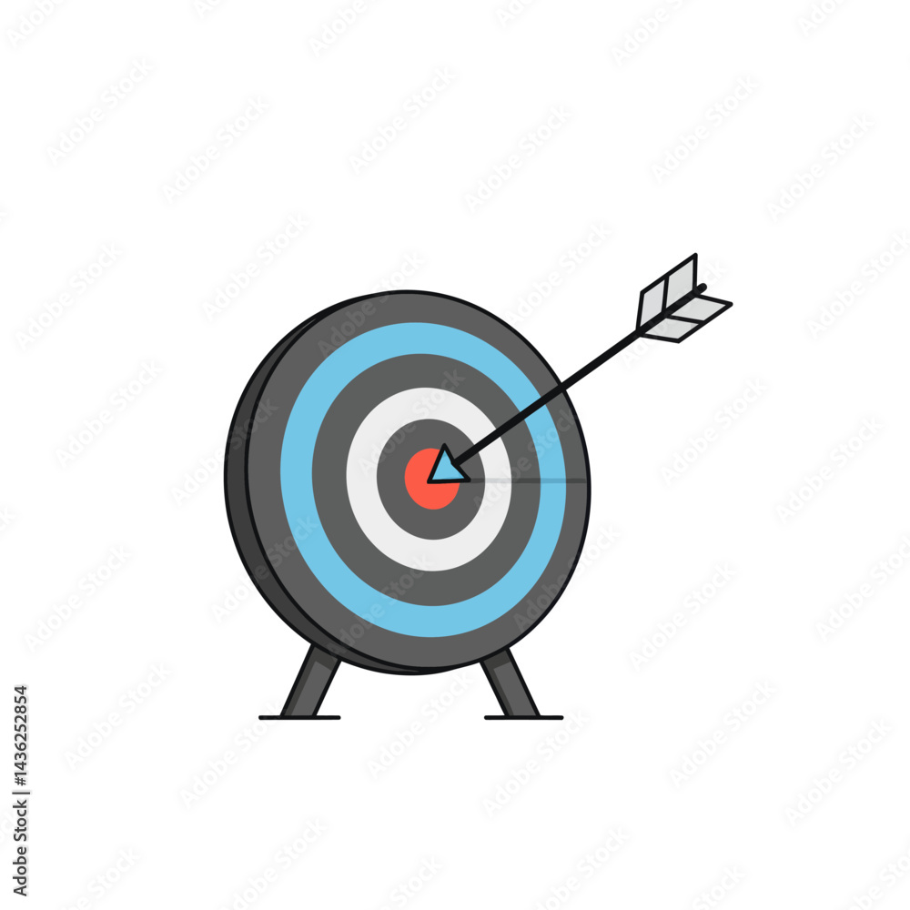 Pixel Art Target Illustration Pixel Art Target Illustration