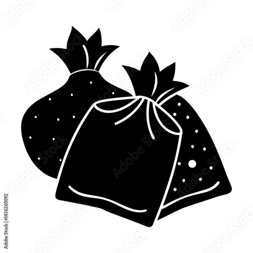 Reusable Food Wraps silhouette vector