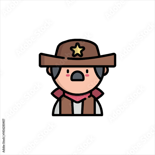 funny cartoon cowboy
