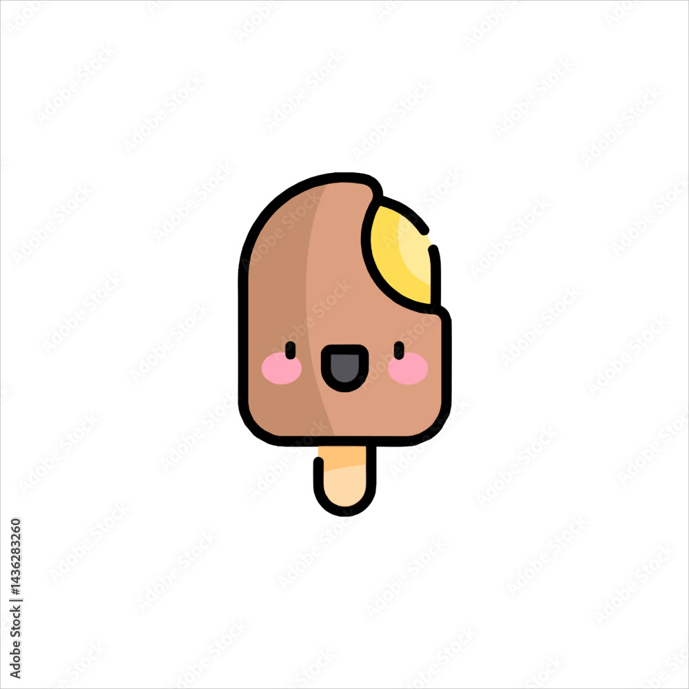 Fototapeta premium funny cartoon face