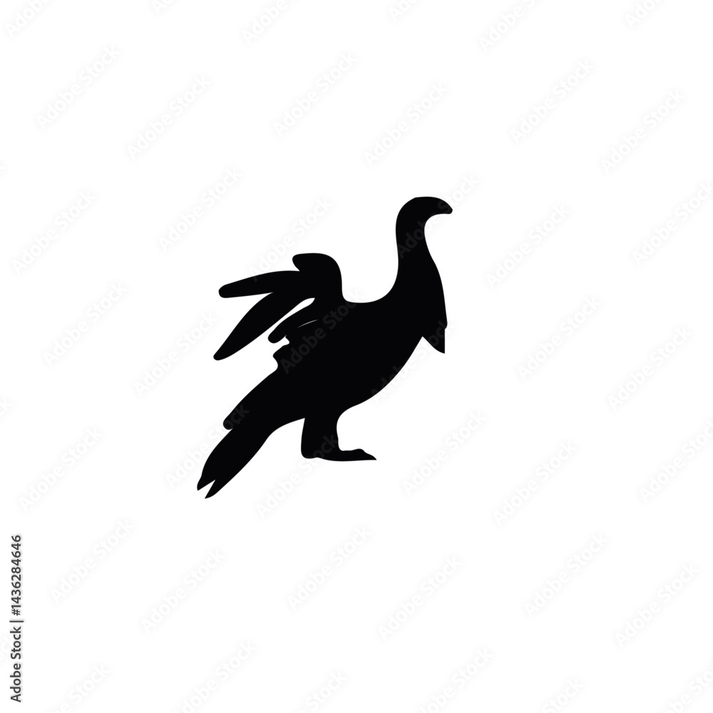 Fototapeta premium Vector Illustration of an Eagle – Majestic Bird of Prey Design for Commercial Use