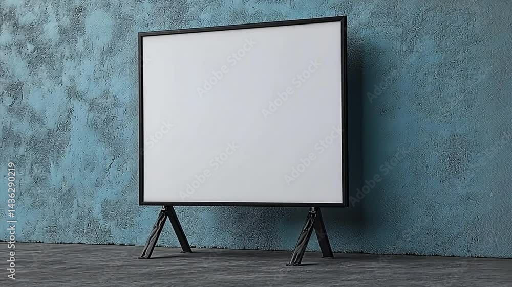 blank billboard on a wall blank billboard on a wall
