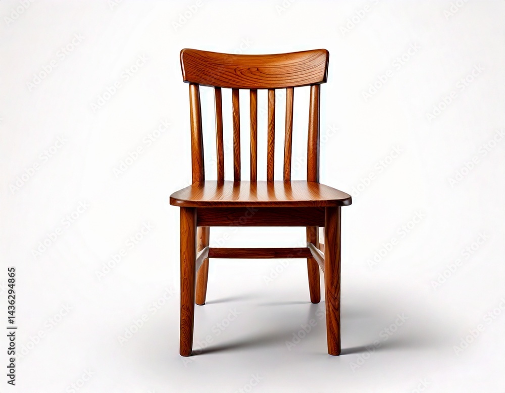 a wooden chair at white background a wooden chair at white background