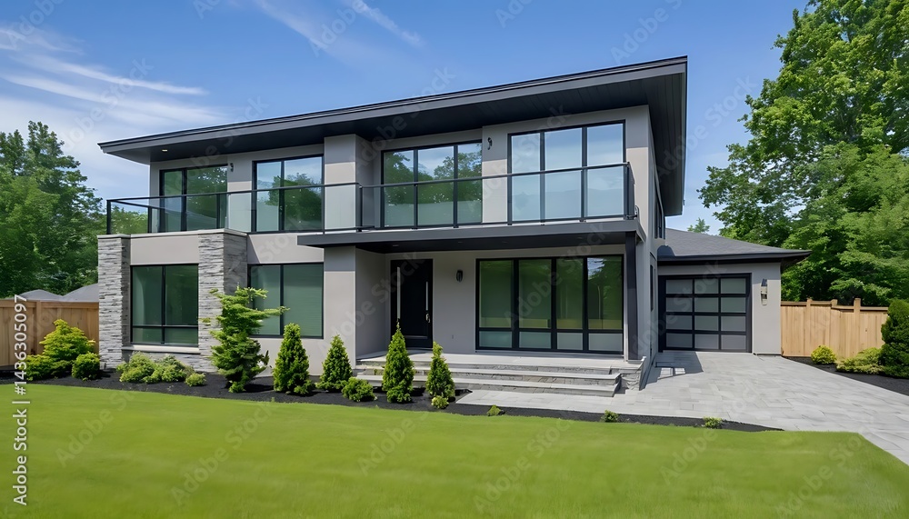 High-Quality Close-Up Image of Modern Residential Property High-Quality Close-Up Image of Modern Residential Property
