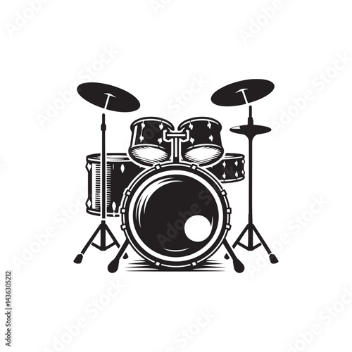 Heartbeat of Rhythm: A Powerful Collection of Bass Drum Vector Silhouettes Showcasing the Bold Shape, Deep Resonance, and Energetic Spirit of This Iconic Percussion Instrument.
