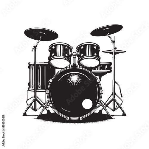 Heartbeat of Rhythm: A Powerful Collection of Bass Drum Vector Silhouettes Showcasing the Bold Shape, Deep Resonance, and Energetic Spirit of This Iconic Percussion Instrument.