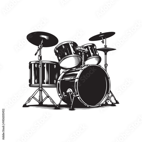 Heartbeat of Rhythm: A Powerful Collection of Bass Drum Vector Silhouettes Showcasing the Bold Shape, Deep Resonance, and Energetic Spirit of This Iconic Percussion Instrument.