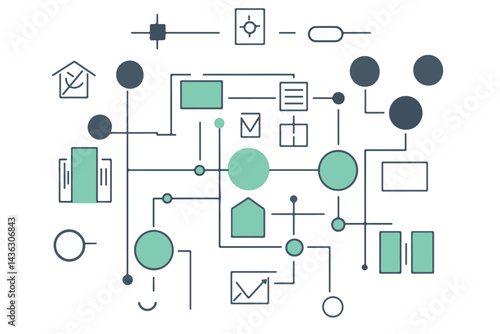 Retro futuristic vector minimalistic Posters with silhouette basic figures, extraordinary graphic elements of geometrical shapes composition, Modern monochrome print brutalism