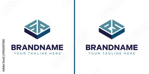 Letters SP and PS Box Logo, symbolizing strength, stability, and precision