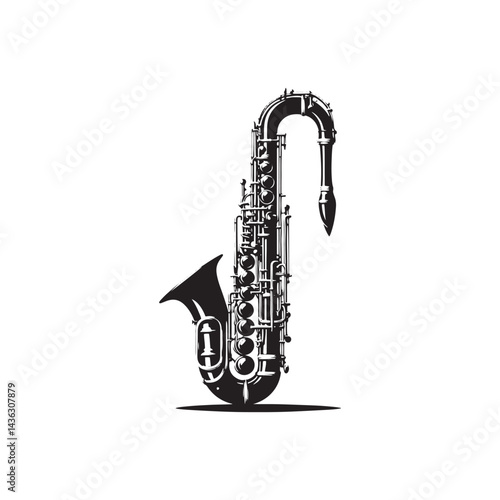 Deep Voices of Woodwind: A Captivating Collection of Bassoon Vector Silhouettes Showcasing the Unique Shape, Rich Tones, and Classical Charm of This Timeless Musical Instrument.
