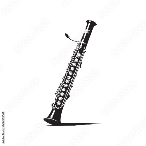 Deep Voices of Woodwind: A Captivating Collection of Bassoon Vector Silhouettes Showcasing the Unique Shape, Rich Tones, and Classical Charm of This Timeless Musical Instrument.