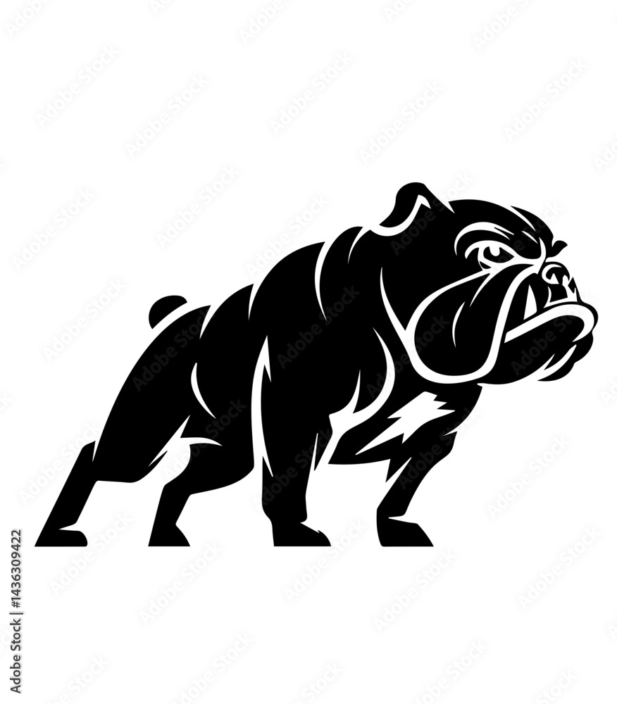 Fototapeta premium vector illustration of a dog