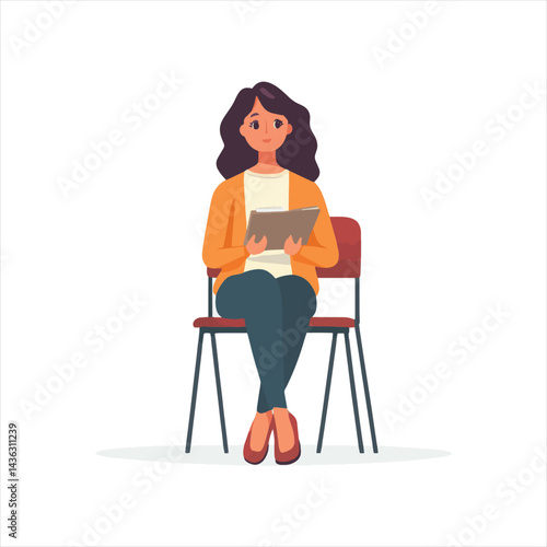 girl with a laptop
