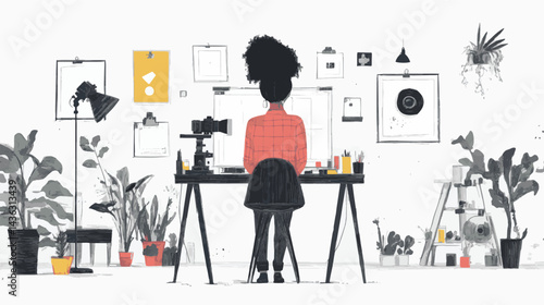 silhouette of a woman in the city