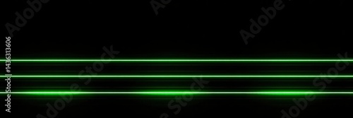 Wallpaper Mural A stunning abstract image featuring bright neon green laser-like lines against a black background. This futuristic design symbolizes technology, innovation, cyberpunk aesthetics, digital communication Torontodigital.ca