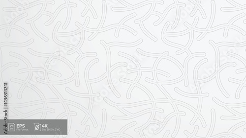 abstract geometric line art pattern on white background