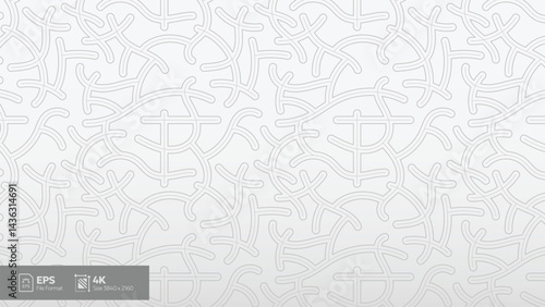 abstract geometric line art pattern on white background